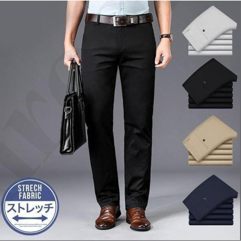 メンズスラックス 黒パン ライトグレー 4色入れ スキニーパンツ スリム