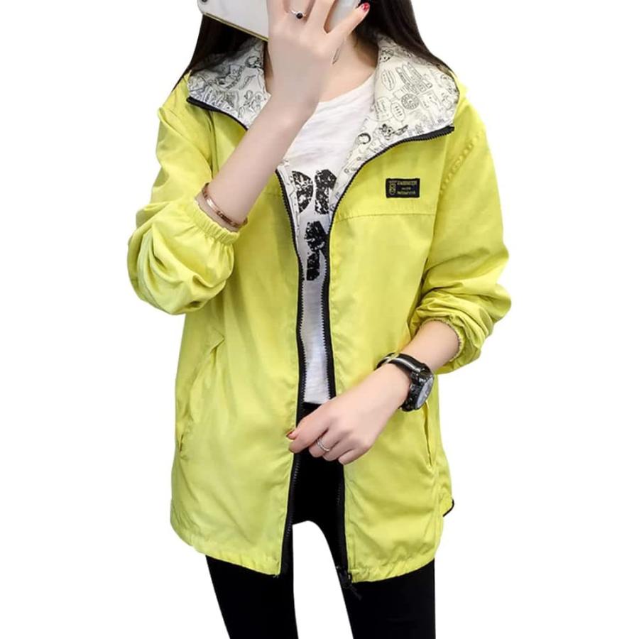 マウンテンパーカー レディース リバーシブル ウィンドブレーカー