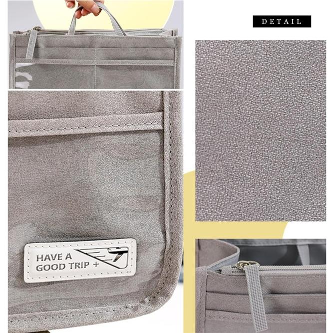 バッグインバッグ 自立 トートバッグ用 収納バッグ バッグインバッグ リュック 大容量 多機能 化粧品収納ポーチ 軽量 旅行 通勤 男女兼用 |  | 03