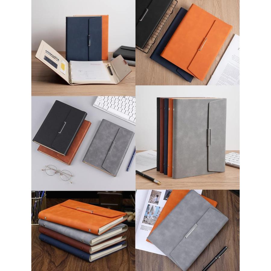 手帳 システム手帳 a5 6穴メモ帳 男女兼用 軽量 薄型 コンパクト