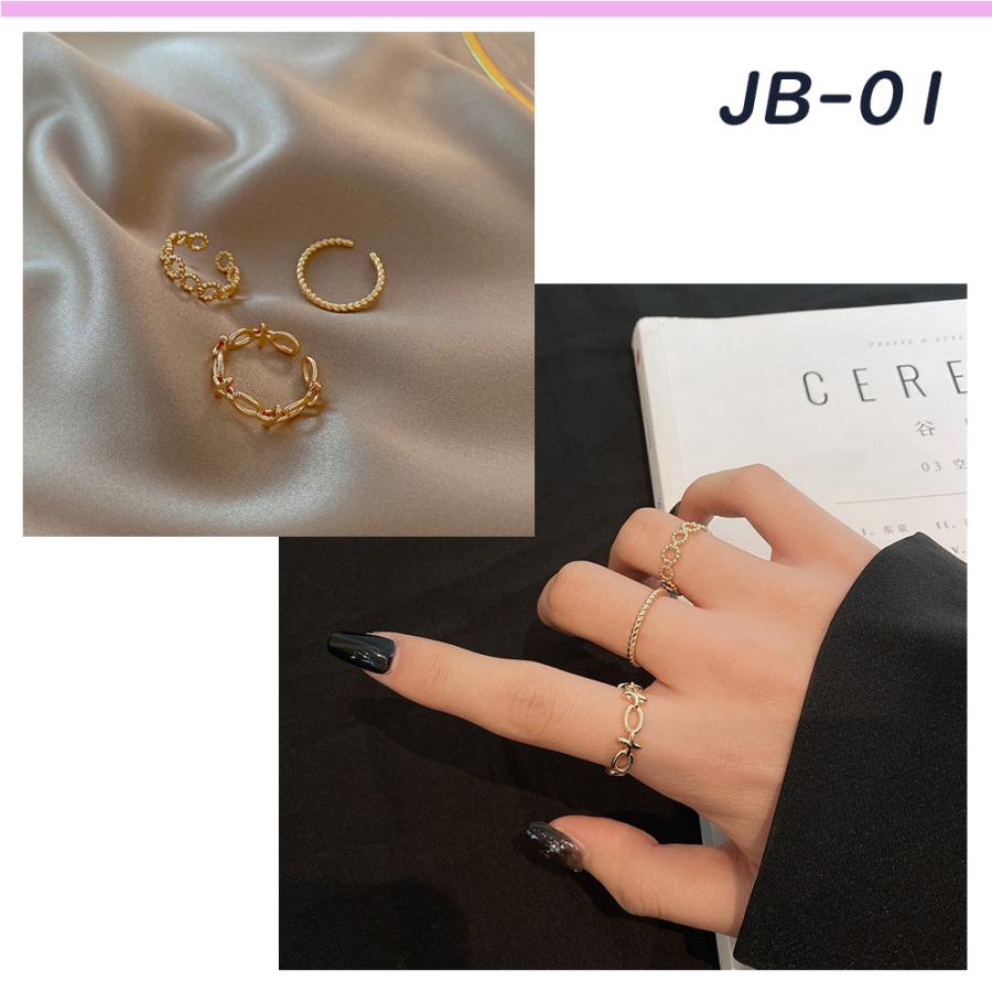 指輪 リング レディース アクセサリー２０代 ３０代 ４０代  シンプル おしゃれ 錆びない 綺麗 砂目 細身 |  | 01