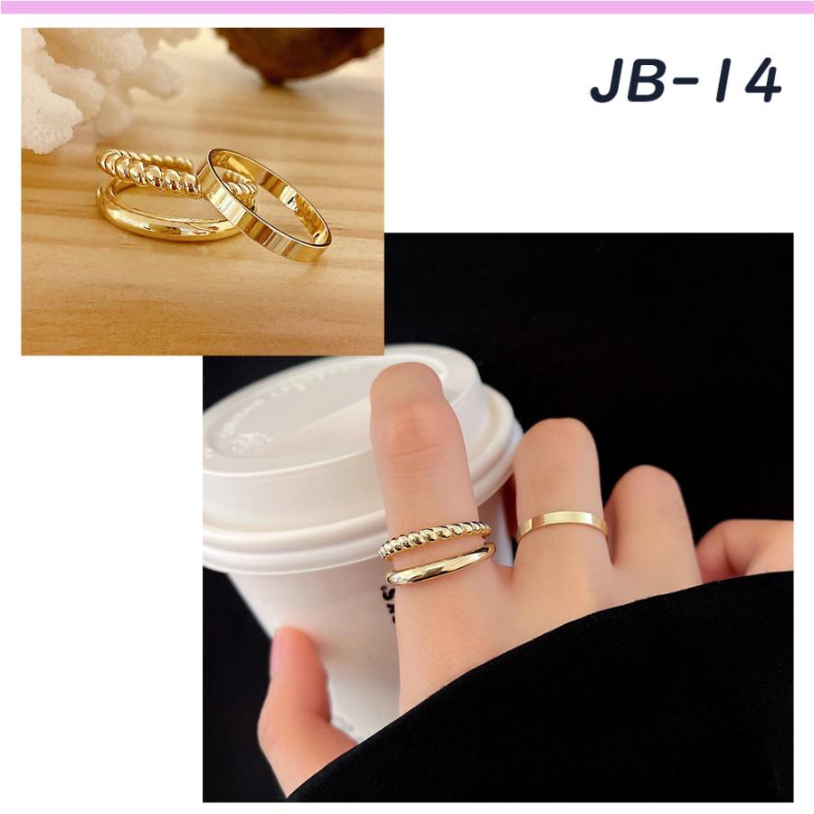 指輪 リング レディース アクセサリー２０代 ３０代 ４０代  シンプル おしゃれ 錆びない 綺麗 砂目 細身 |  | 14