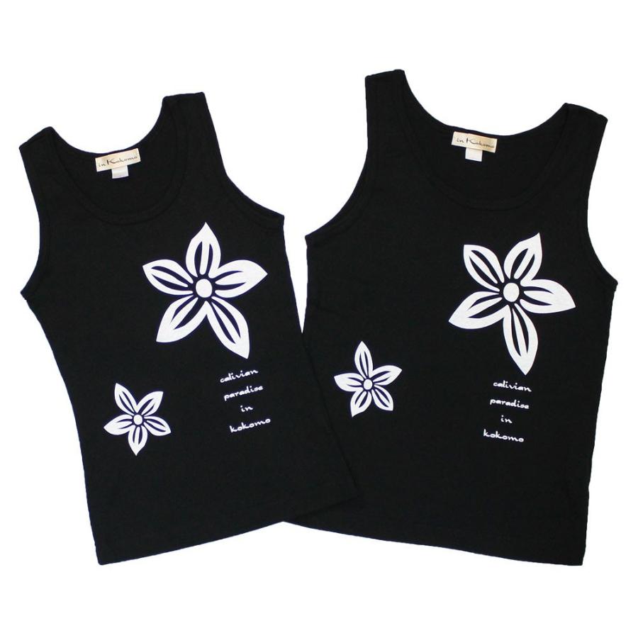タンクトップレディース プルメリア柄 フラ ハワイ : インココモ