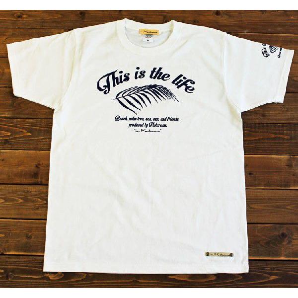 Tシャツ 半袖 メンズ アスレチック ヤシ柄 ネイビー アメカジ ブランド