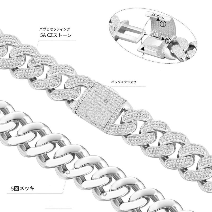 マイアミ キューバンチェーン 喜平 ネックレス 12mm幅 50cm