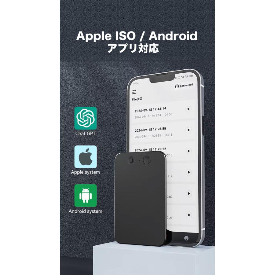 [新品未使用]NOTE AI ボイスレコーダー chatGPT ChatGPT-4連携で超高速文字起こし＆要約！ AIボイスレコーダー