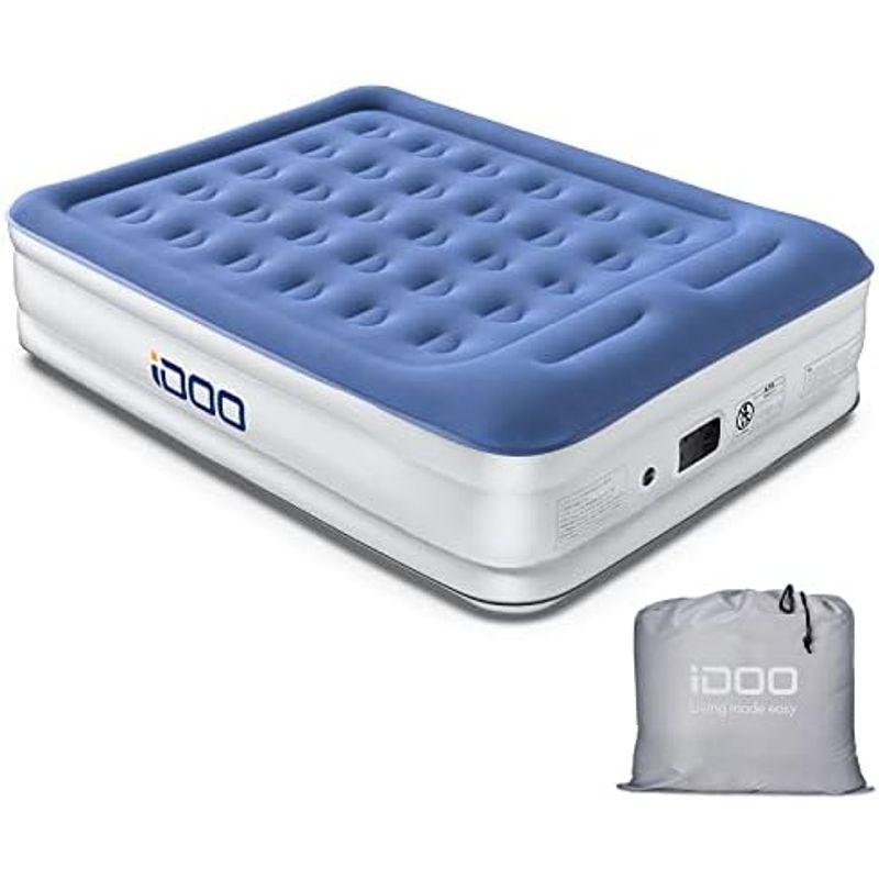 通販卸売り iDOO イドー エアーベッド 空気ベッド 電動ポンプ内蔵 枕付き 軽量 シングル 折り畳みベッド エアーマット 長さ190x幅100x厚さ