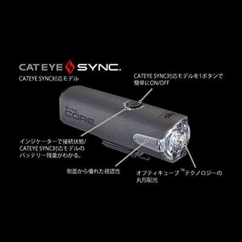 のスニーカー キャットアイ(CAT EYE) ヘッドライト SYNC CORE ライト HL-NW100RC 自転車