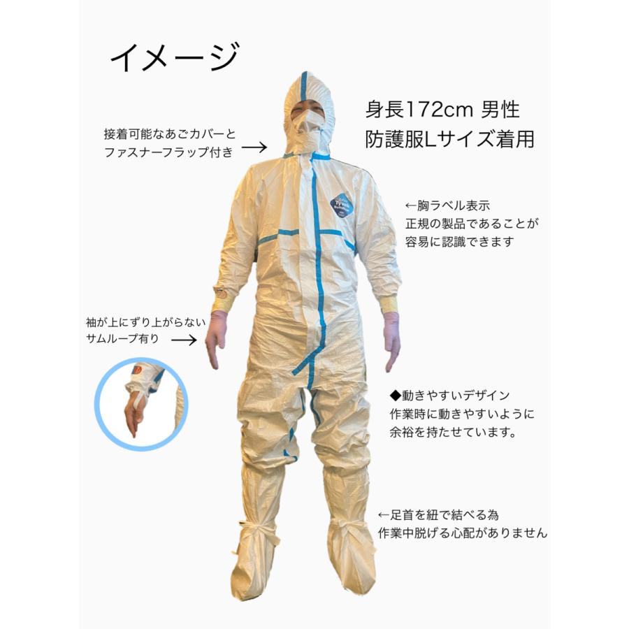 タイベック3型感染症防護対策キット女性用Sサイズ 医療従事者向 | ブランド登録なし | 01