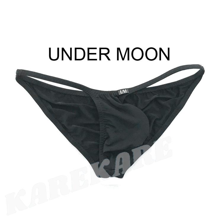 下着・アンダーウェア moon メンズTバック UNDER MOON/アンダームーン 光沢 凸フロント T