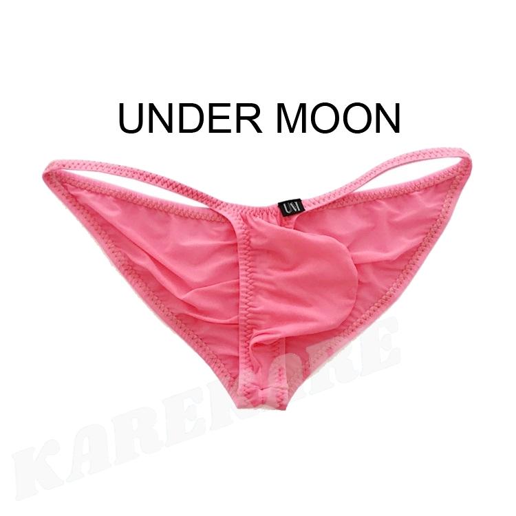 下着・アンダーウェア moon メンズTバック UNDER MOON/アンダームーン 光沢 凸フロント T