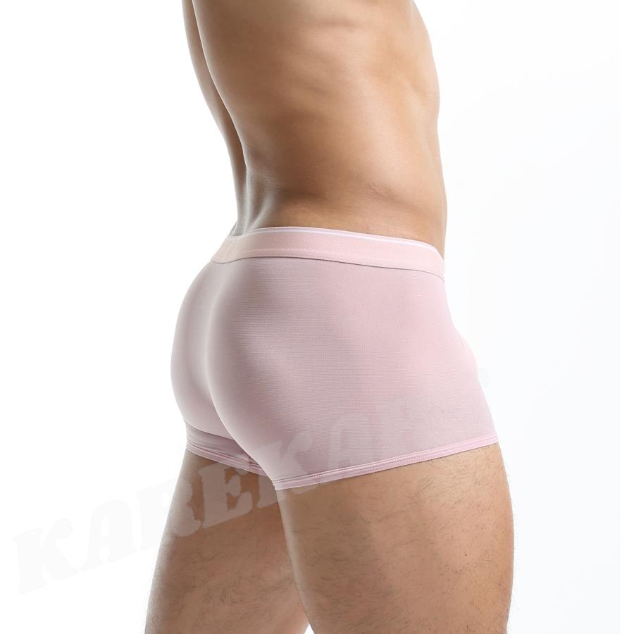 新商品入荷！ WANGJIANG/ワンジャン トランクス ボクサー メッシュ スケ感 通気性 放湿性 超ストレッチ アイスシルク フロントサイドオープン メンズ 男性 下着 |  | 07