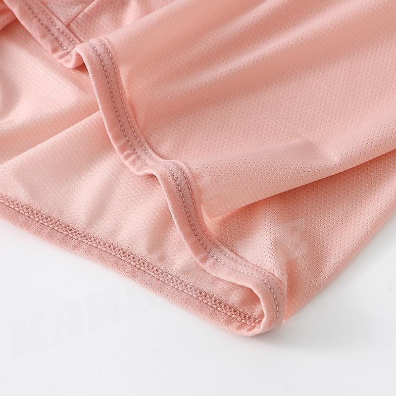 新商品入荷！ WANGJIANG/ワンジャン トランクス ボクサー メッシュ スケ感 通気性 放湿性 超ストレッチ アイスシルク フロントサイドオープン メンズ 男性 下着 |  | 12