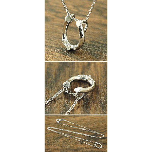 Canal4°C K10ホワイトゴールド ダイヤモンド ネックレス ホースシュー Canal4°C K10ホワイトゴールド ダイヤモンド ネックレス ホースシュー