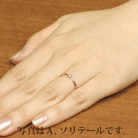 レディース リング ブラウン ダイヤモンド 10金ピンクゴールド K10PG