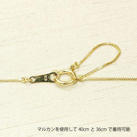 ネックレスチェーン ベネチアン 長さ40cm 太さ0.6mm 18金イエロー 
