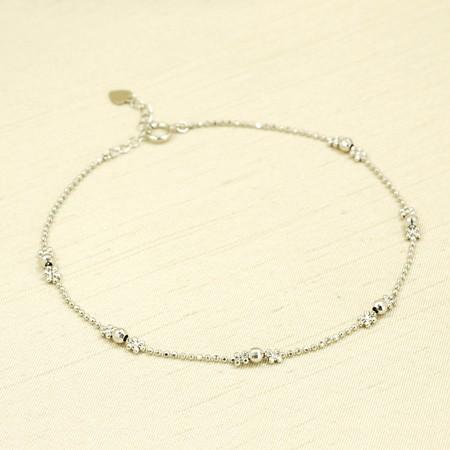 レディース アンクレット グラシュー 18金ホワイトゴールド K18WG