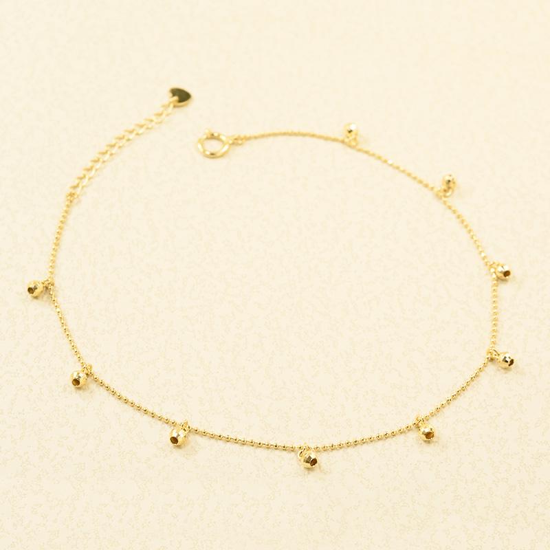 レディース アンクレット 18金イエローゴールド K18YGの画像