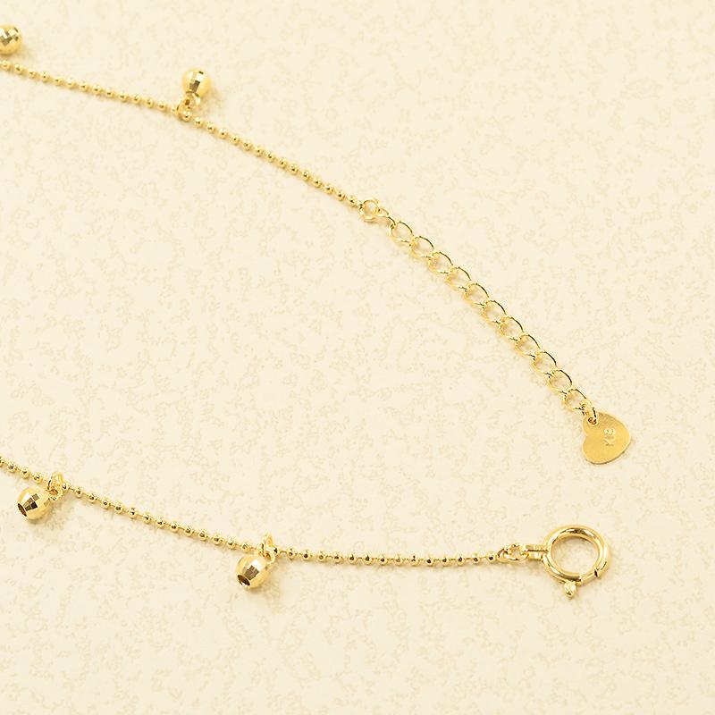 レディース アンクレット 18金イエローゴールド K18YGの画像