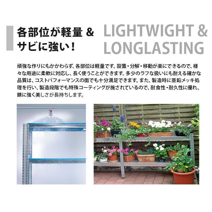 メタルシステム7段（奥行50cm）W1427xH2368 METALSISTEM メタル