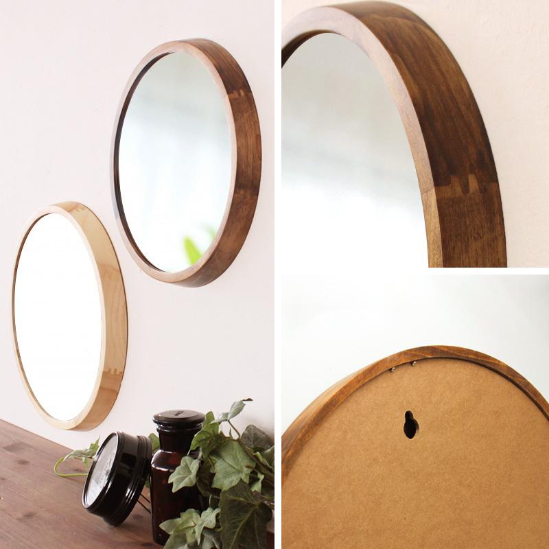 パラデック 国産 ウッドウォール ミラー アイナ AC-320 ( 壁掛け鏡 鏡