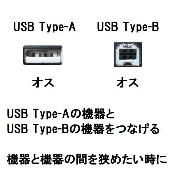 USB変換アダプター USB A(オス)→USB B(オス) 変換名人 USBAA-BA ネコポス送料無料｜innovate｜02