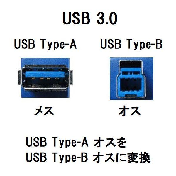 変換プラグ USB3.0 Aメス→Bオス USB3AB-BA【ネコポス送料無料】｜innovate｜02