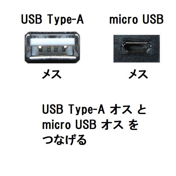 USB変換アダプター USB A(メス)→MicroUSB(メス) 変換名人 USBAB-MCB ネコポス可能｜innovate｜02