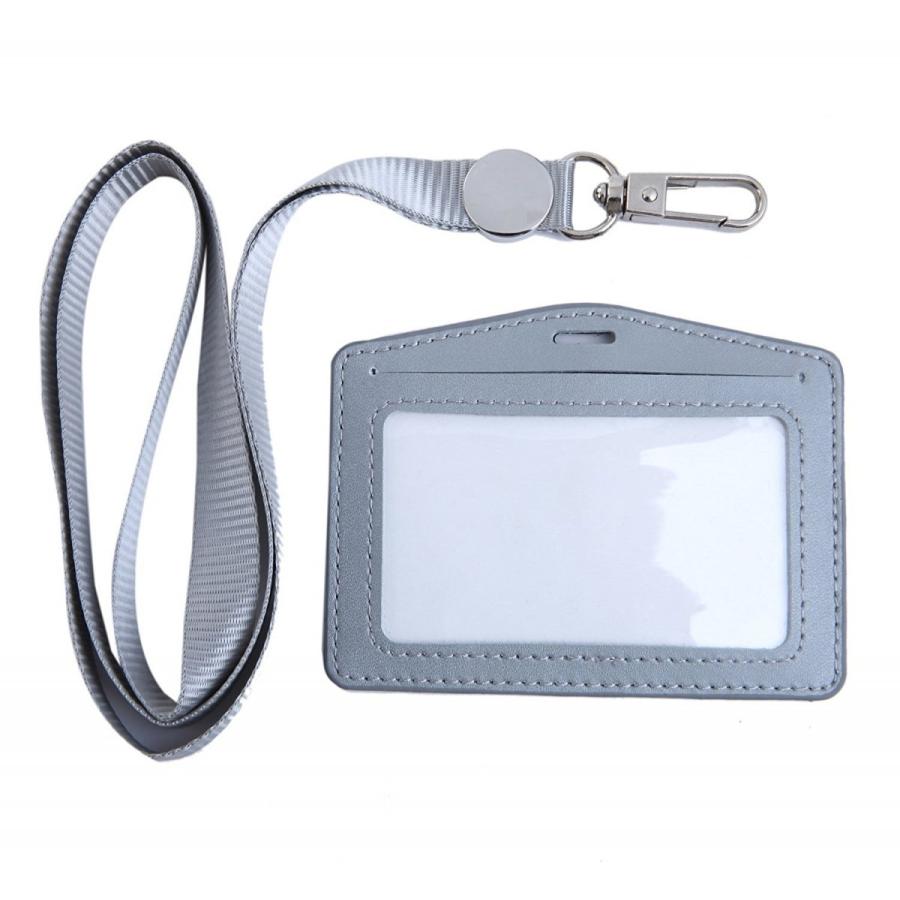 Idカードホルダー 革 ブランド 横型 裏表 両面 2枚 収納 軽い スリム ネックストラップ 首紐 裏返らない レザー 名刺 社員証 横 Idケース Cardholder 01 イノベーションファクトリー247 通販 Yahoo ショッピング