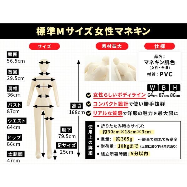 エアーマネキン マネキン トルソー 全身 ボディ 女性 レディース
