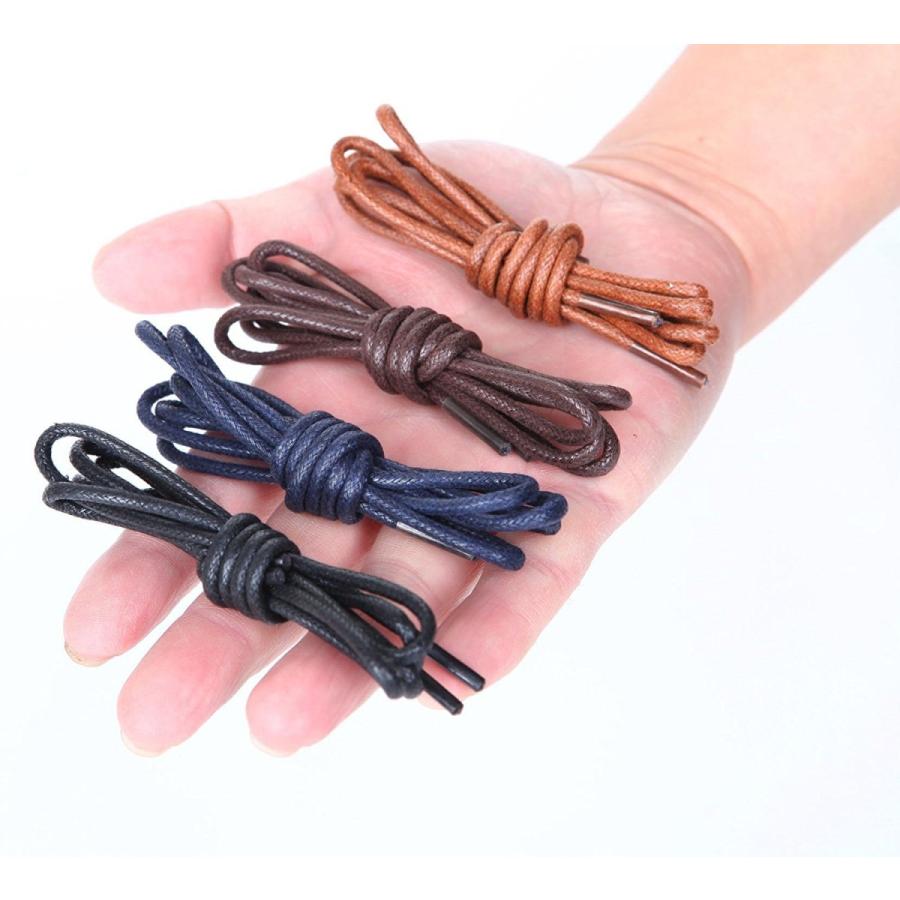 蝋引き 靴紐 丸紐 シューレース ロウ ワックス ほどけない おしゃれ くつひも 蝶結び ワックスコード 紳士 スーツ 革靴 黒靴 メンズ靴 8本入り Shoelace01 イノベーションファクトリー247 通販 Yahoo ショッピング
