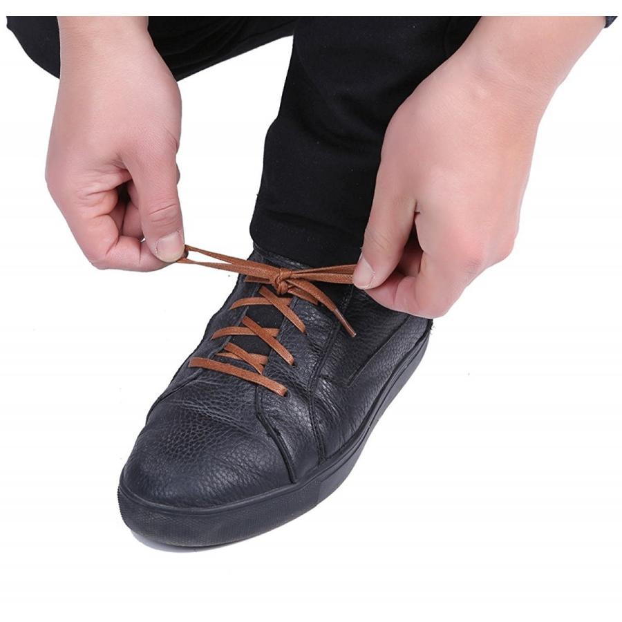 蝋引き 靴紐 平紐 シューレース ロウ ワックス ほどけない おしゃれ くつひも 蝶結び ワックスコード 紳士 スーツ 革靴 黒靴 メンズ靴 8本入り Shoelace02 イノベーションファクトリー247 通販 Yahoo ショッピング