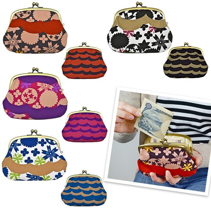 亥之吉 親子がま口 さんぽみち がま口財布 小銭入れ カードも入る 和