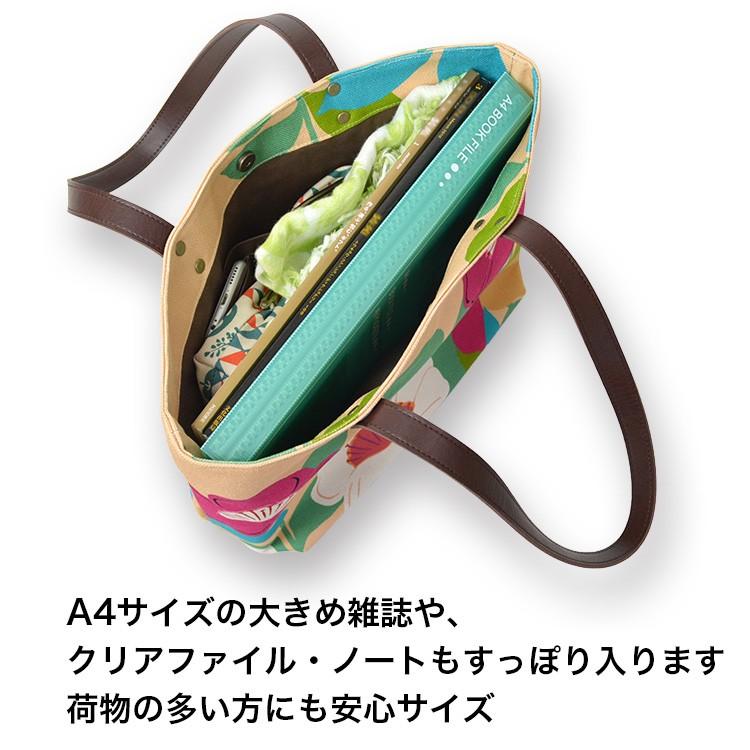中トートバッグ はなのにわ トートバッグ レディース キャンバス A4