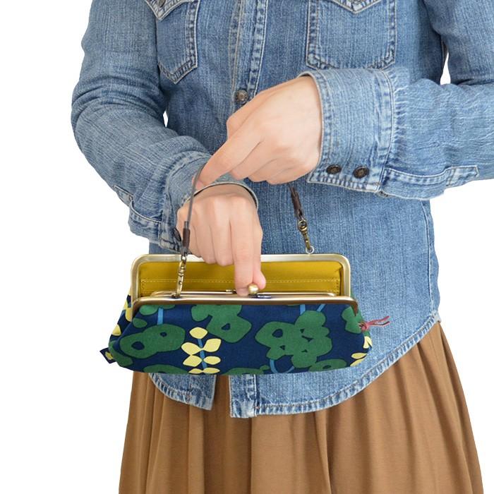 肝っ玉母さん　長財布　やりくり財布　ハンドメイド 亥之吉 手捺染 親子長財布 はなさかり 長財布 レディース がま口 持ち