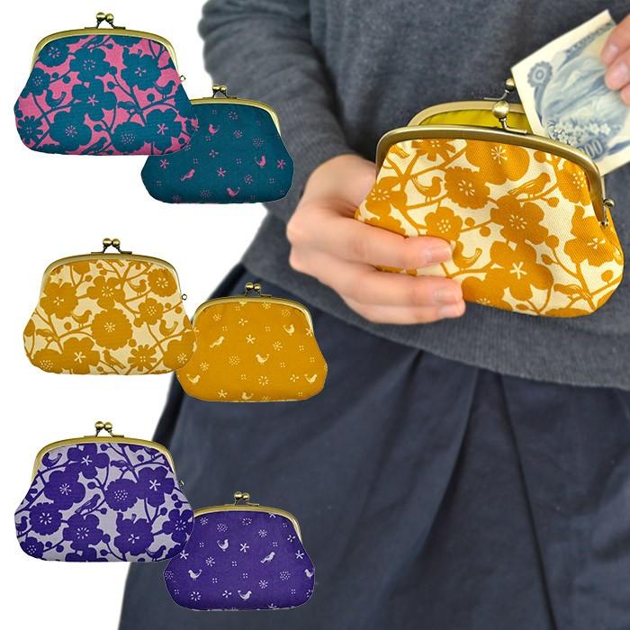 亥之吉 親子がま口 とりのこえ がま口財布 小銭入れ カードも入る 和