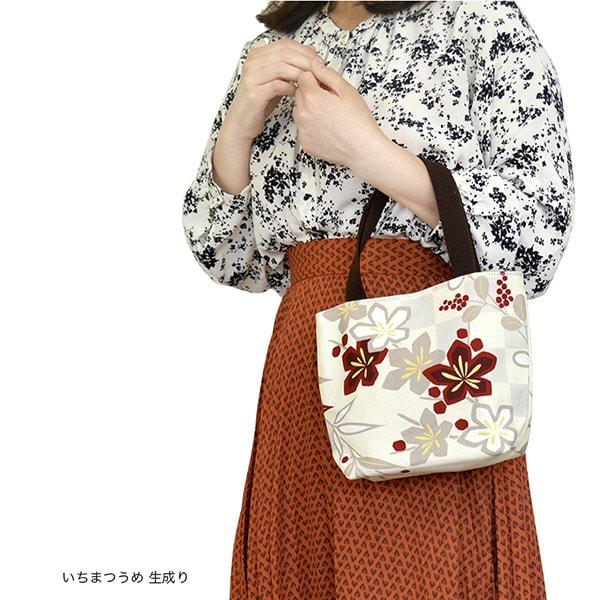 亥之吉 ミニトートバッグ レディース さくらさく ピンク 紫 桜咲 お