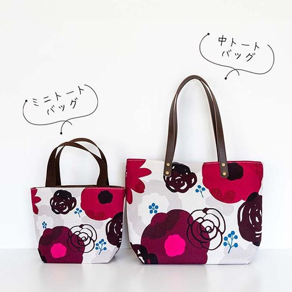亥之吉 ミニトートバッグ はなかさね 花重ね レディース キャンバス お
