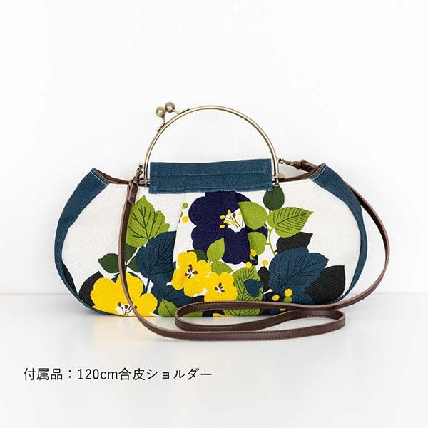 亥之吉 ギャザーベンリーがま口 はなもゆ 花燃ゆ 2WAY 横長タイプ