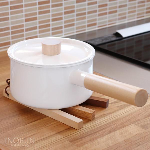 カイコ kaico ホーロー 片手鍋 IH対応 18cm 日本製 : INOBUN イノブン