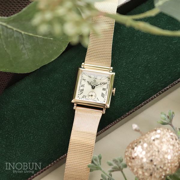 ロゼモン 腕時計 Nostalgia Rosemont N011-YWR MT1-LYG アンティークゴールド/ゴールド（メッシュベルト）｜inobun｜03