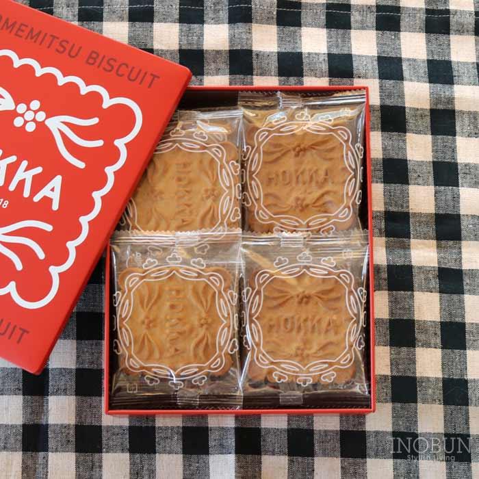 hokka 米蜜ビスケットギフト缶 12枚入り ホッカ 卵・乳不使用 クッキー