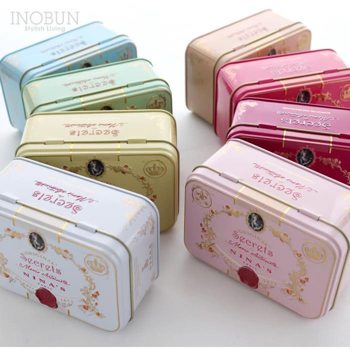 NINA'S ディスプレイボックス　非売品　メイクBOX収納紅茶缶 NINA'S オリジナル マリーアントワネットティー Royal box for tea