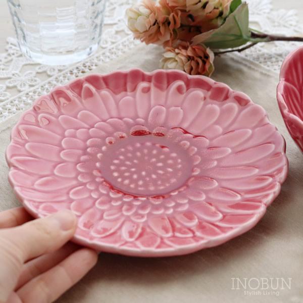 ボルダロ・ピニェイロ ブルーミー ブレッドプレート クリサンテーモ ピンク ポルトガル食器 | 