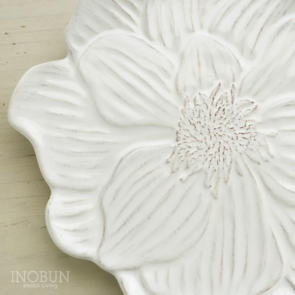 ボルダロ・ピニェイロ ブルーミー デザートプレート アネモネ ホワイト ポルトガル食器 |  | 02