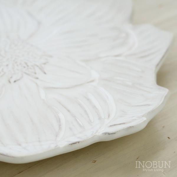 ボルダロ・ピニェイロ ブルーミー デザートプレート アネモネ ホワイト ポルトガル食器 |  | 03