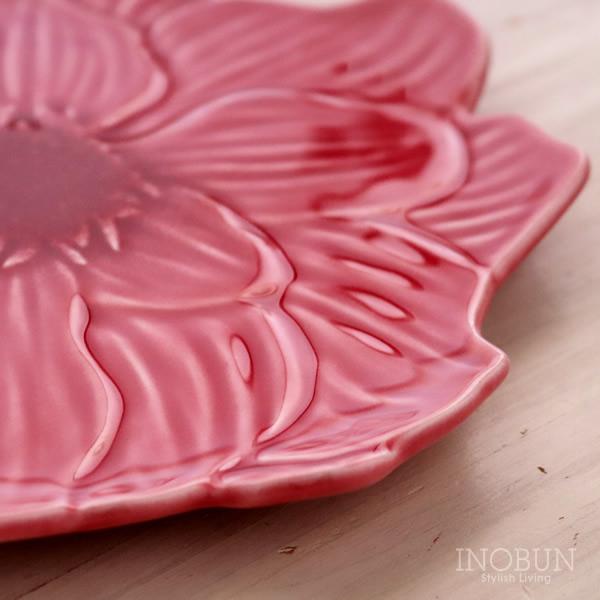 ボルダロ・ピニェイロ ブルーミー デザートプレート アネモネ ピンク ポルトガル食器 |  | 03