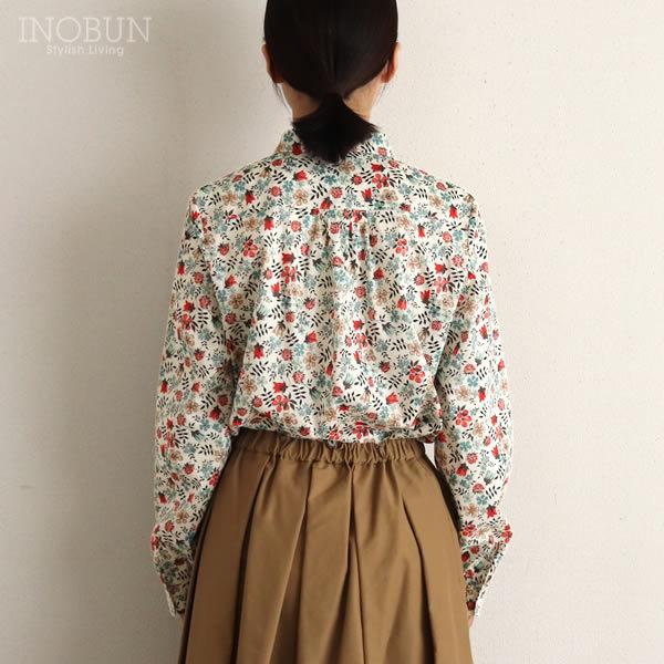 21年春の ジェイスローアン J Sloane 日本製 Mサイズ Liberty Edenham Ke 襟小さめ ブラウス リバティ 長袖 Binghamtonhots Com
