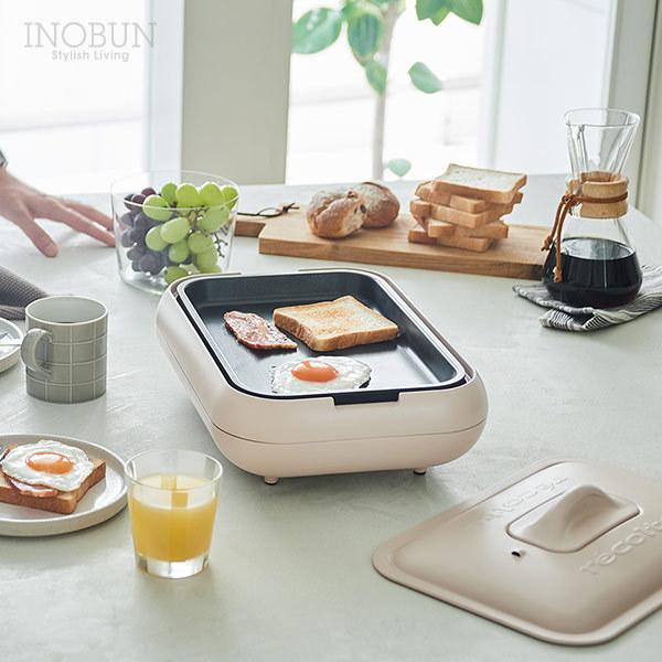 ホットプレート レコルト プレート2枚セット クリームホワイト ヒーター内蔵 レシピ付き たこ焼き器 RHP-1 recolte Hot Plate  新生活 クリスマス | recolte | 02