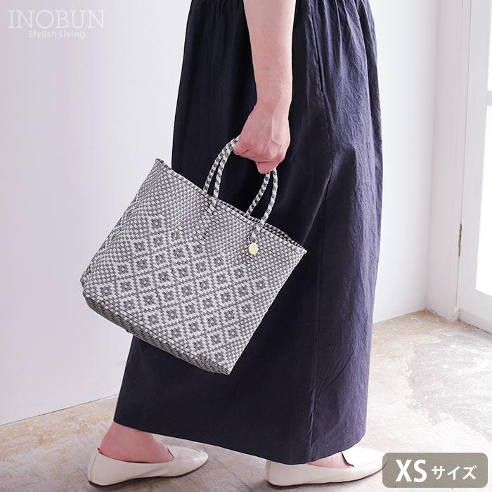 レトラ メルカドバッグ ROMBO XSサイズ シルバー x ホワイト : INOBUN